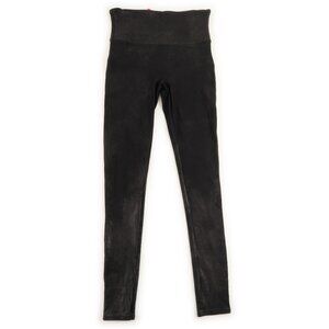 SPANX black leggings w/sheen size S